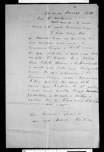 Letter from Timoti Puhipi to McLean (with translation)