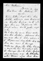 Letter from Ihaka Pae to McLean