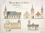 Clere, Frederick de Jersey, 1856-1952 :[Plan of] proposed church of St Thomas - Motueka. [19]09.