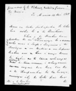 Letter from McLean to Te Heuheu