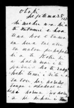 Letter from Pairoroku to Te Whatanui