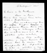 Letter from McLean to Mokena