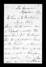 Letter From Captain Peniamine Tuhaka to McLean (with translation)