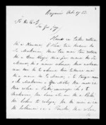 Letter from Tamati Waka Tarewa to George Grey (with translation)