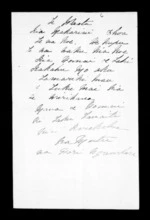 Undated letter from Hori Ngawhare to McLean and Te Kati