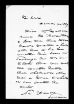 Letter from Henare Tomoana to McLean and Karaitiana