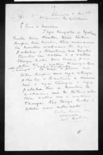 Draft letters from McLean to Maneha and others