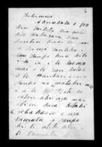 Letter from Te Oti, Hare to Taitoko, Matai, Hakaraia