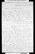 Draft letters to Hiriwanu and Nopera from McLean