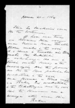 Letter from Te Harawira Te Orihau to McLean and Te Witimoa (Whitmore)