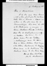 Letter from McLean to Karaitiana