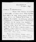 Letter from Harata Patene to McLean