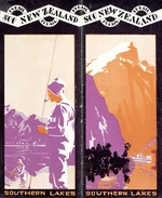 New Zealand Railways :See New Zealand by rail. Southern Lakes. 1933.
