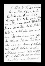 Letter from Te Taniwha to George Grey