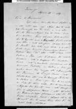 Letter from Te Paratene Turangi and others to McLean
