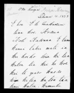 Letter from Te Poihipi Tukairangi to McLean