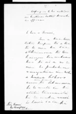 Undated letter from George Grey to Taonui