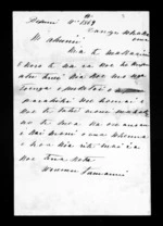Letter from Wiremu Tamanui to McLean