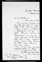 Letter from Patoromu Te Apatu to McLean