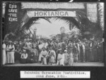 Crowd at Kohukohu, celebrating the coronation of George V, King of Great Britain