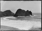 Dawson Rock, and The Gap, at Piha