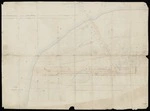 Cobham, Samuel, 1799-1881 :Plan of freehold estate situated near the Hutt Bridge containing about 2 acres 3 roods 38 perches, divided into paddocks well fenced in, with 4 roomed house, well of water, slaughter house, stockyard &c. &c. [ms map]. Also plan of leasehold estate, Samuel Cobham, surveyor, [1856?]