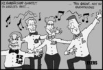 Ekers, Paul, 1961-:NZ barber shop quartet is world's best... 8 July 2014