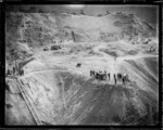 Earthworks during the extension of Anderson Park, Wellington