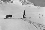 Sledging into a high camp, Godley Glacier, Canterbury - Photograph taken by C E Smith