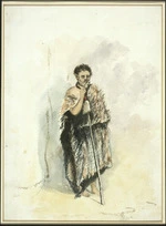 Oliver, Richard Aldworth, 1811-1889 :Te Rehe, Maori chief at Akaroa. [ca 1850].