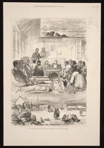 Artist unknown :New Zealand sketches; the Maori parliament at Orakei - see page 553. The Illustrated London news, Dec. 4, 1880 - [page] 55[7?]