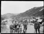 Soldiers from the Wellington Mounted Rifles at Gallipoli