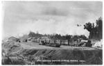 Auckland express train leaving Ohakune - Photograph taken by David James Aldersley