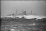 The Cook Strait ferry Aramoana in rough seas