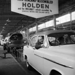 The first Holden car assembled in New Zealand, General Motors, Petone