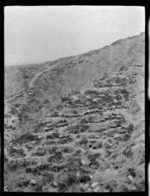 Dugouts at Wellington Terrace, Gallipoli Peninsula, Turkey, during World War 1