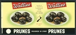 J Wattie Canneries Ltd :Watties prunes preserved in syrup, packed by J Wattie Canneries Limited, Hastings and Gisborne New Zealand. A New Zealand product. Net weight 1 lb. [Printed by] CSW. [Label. ca 1959]