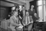 Wellington MPs meeting with Roger Douglas and Mike Moore - Photograph taken by John Nicholson