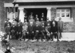 Group portrait of William Ferguson Massey's car club