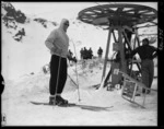 Sir Edmund Hilary on Mt Ruapehu