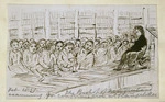 [Taylor, Richard], 1805-1873 :The bishop of New Zealand examining for confirmation at Rangitikei, Feb[ruary] 1855.