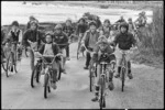 Children cycling around the Eastbourne coast