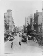 Robson, Edward Thomas, 1875-1953 :Photograph of Willis Street, Wellington