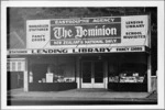 Eastbourne lending library, Lower Hutt, incorporating a shop selling stationery, books and fancy goods