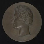 Bronze medallion of Charles La Trobe