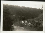 Mangahao River and huts alongside