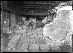 Interior of the iron foundry at Petone Railway Workshops, 1928