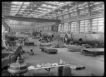 Boiler shop at Hutt Railway Workshops, Woburn, 1930.