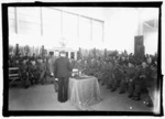 Radios being presented to soldiers at the New Zealand Centennial Exhibition in Wellington