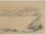 Norman, Edmund 1820-1875 :Akaroa Harbour, New Zealand [1855 or 1856?] [Part 4]